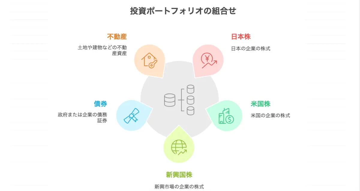投資ポートフォリオの組合せ