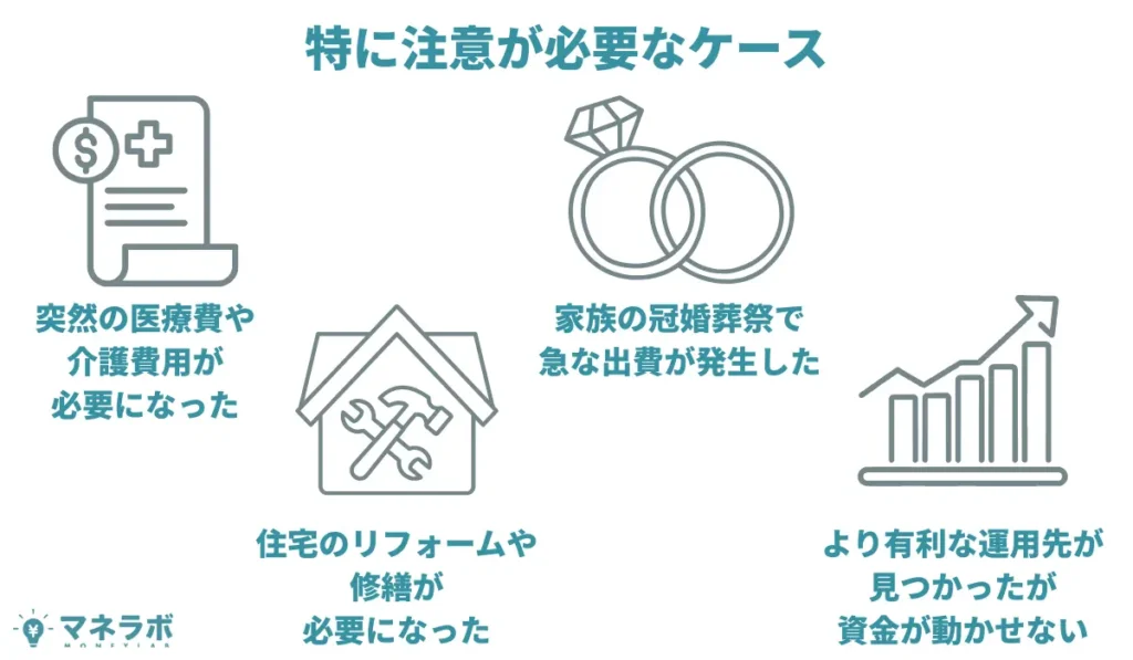 特に注意が必要なケース