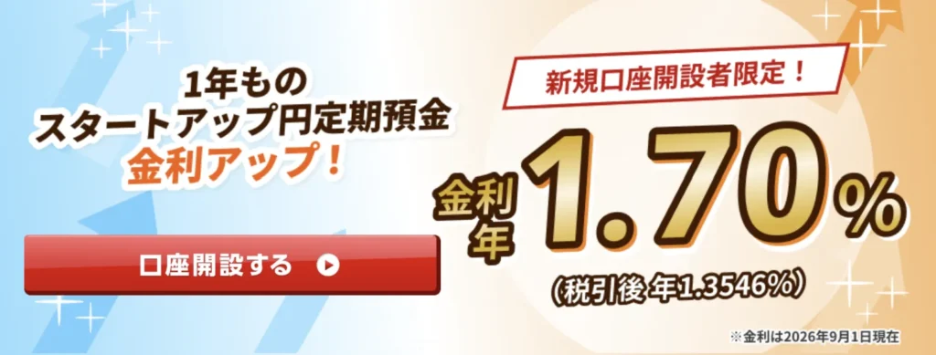 SBI新生銀行｜スタートアップ定期預金