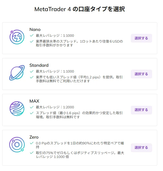 AXIORY評判の口座開設方法の画像2