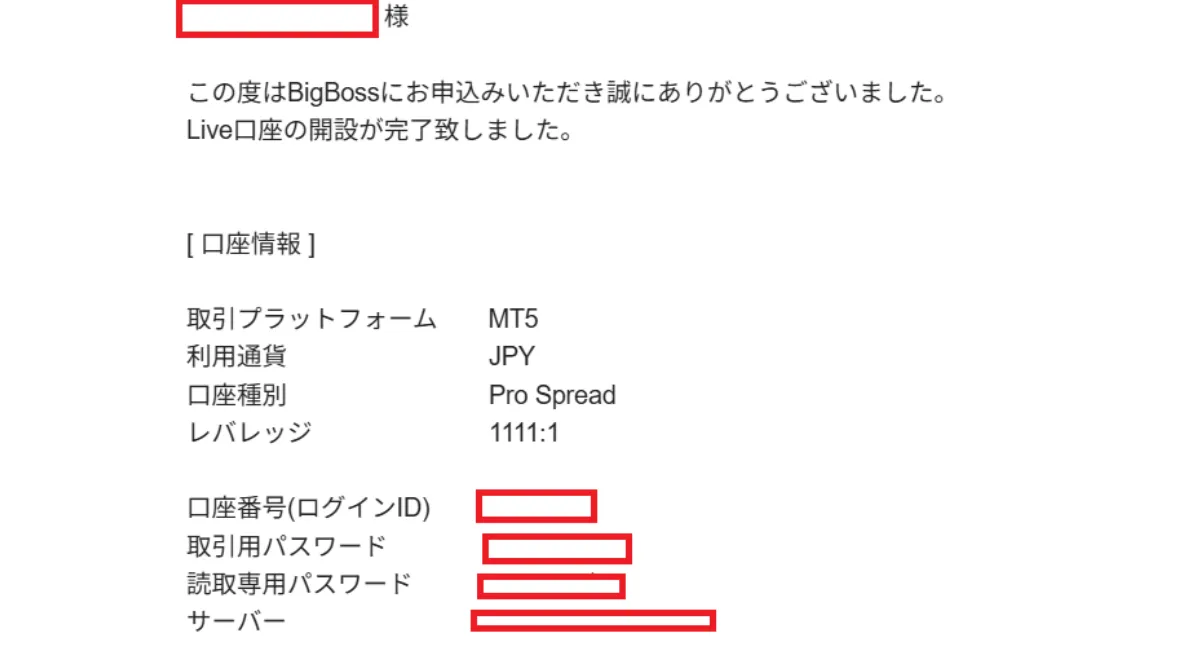 BigBoss口座開設時の独自画像⑤
