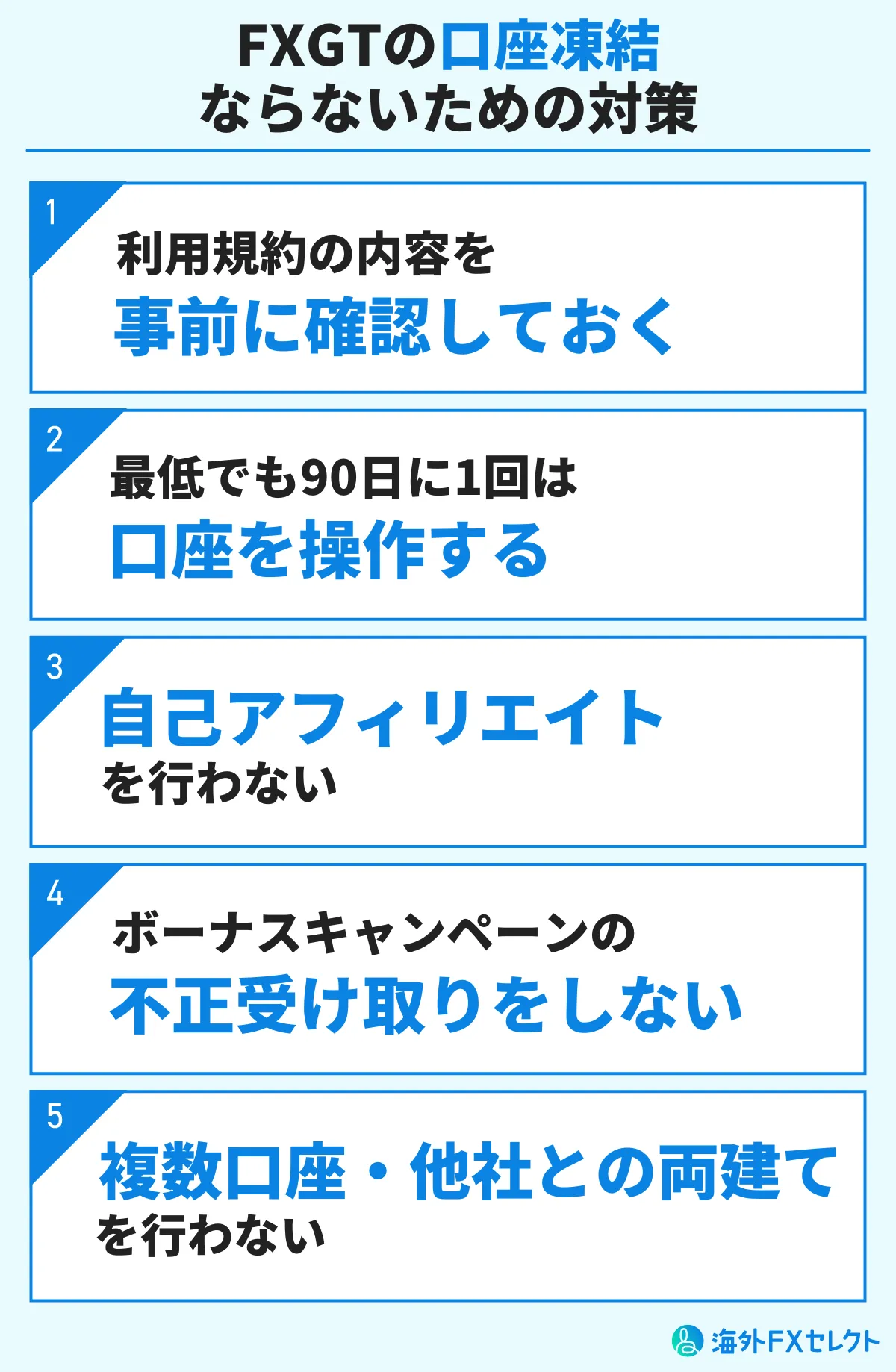 FXGTで口座凍結・休眠口座にならないための対策