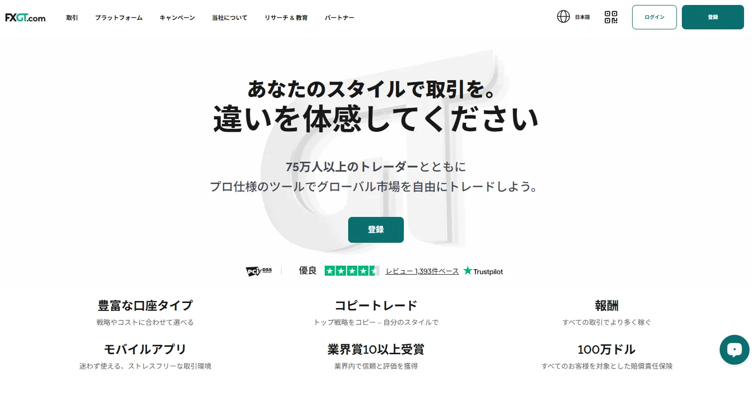 FXGT公式サイト
