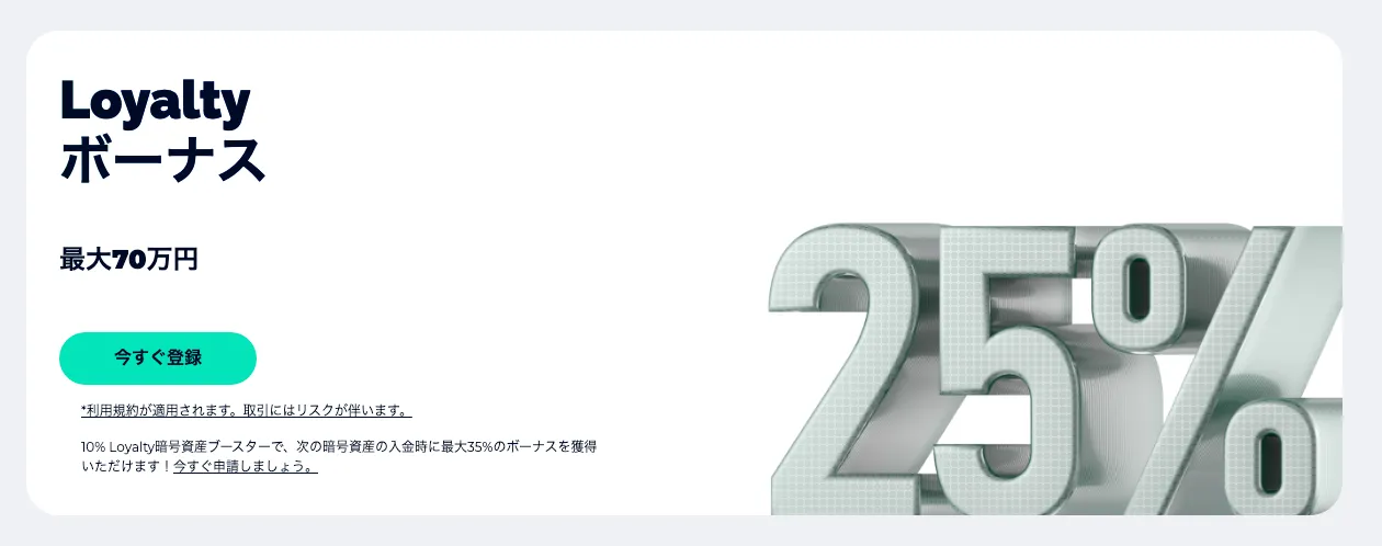 FXGTのLoyalityボーナス