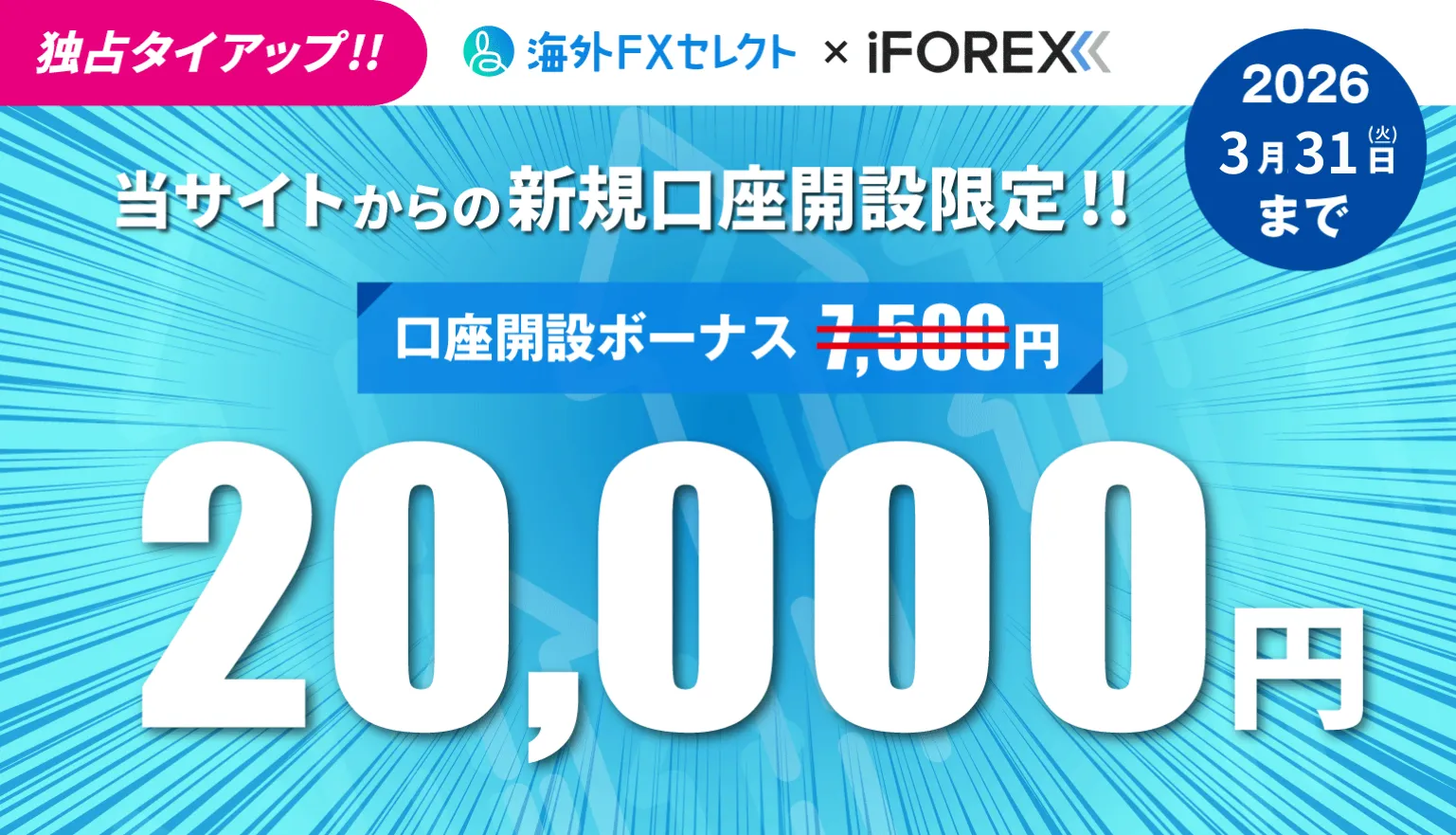 海外FXセレクト×iFOREXタイアップキャンペーン画像